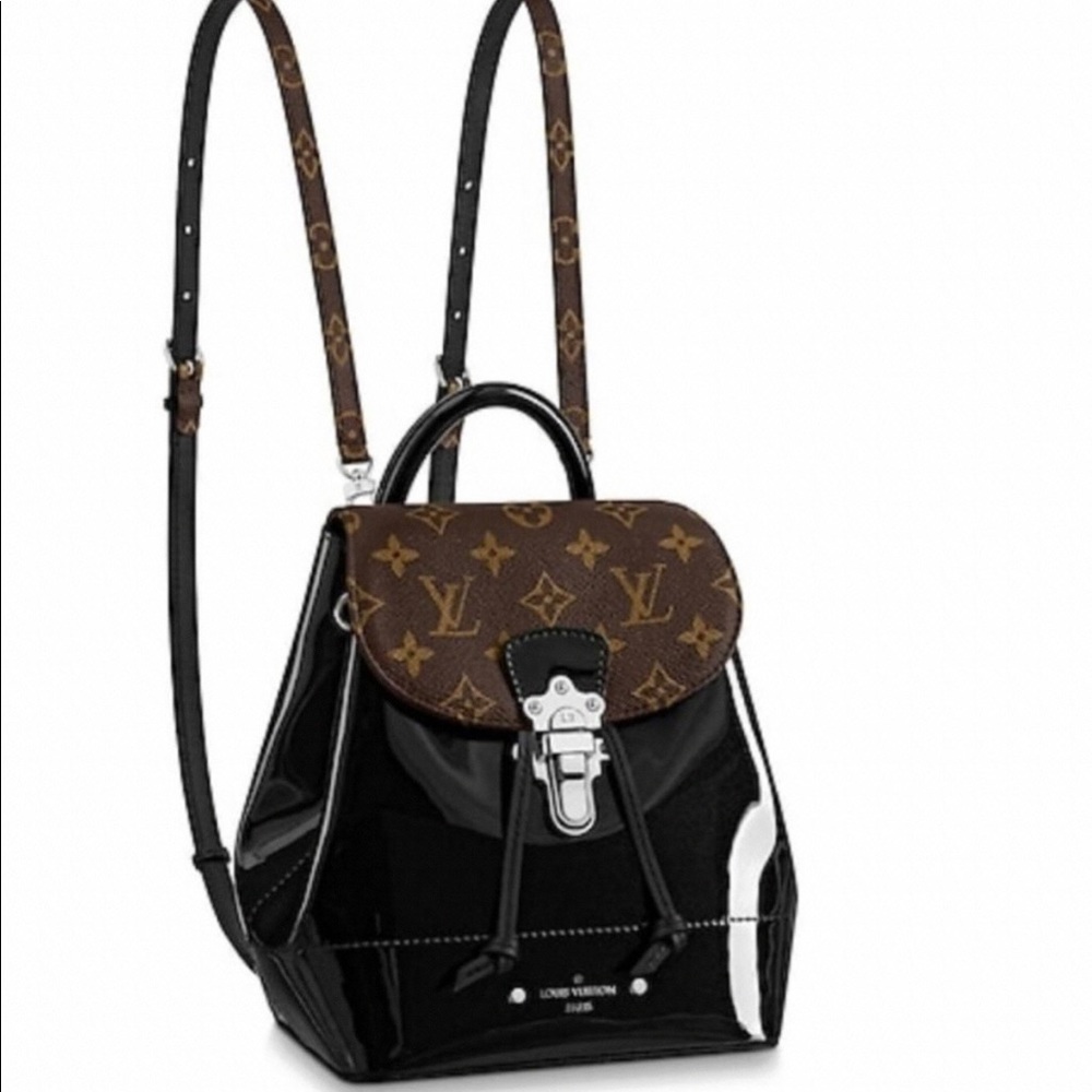 Authentic Louis Vuitton Hot Springs Patient Mini Vernice Leather Backpack
